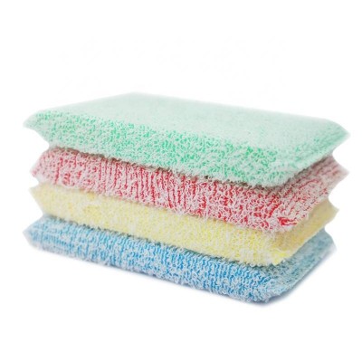 Net Nylon Cleaning Scrub Pad 4 Pack Long-lasting And Reusable Dishwashing Sponge All-purpose Scouring Pads Sponge