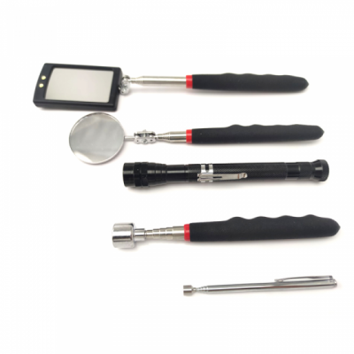 Vehicle Car Repair Tool Telescoping Inspection Mirror,Magnetic Pick Up Tool,Flexible Pick Up Tool With Claw